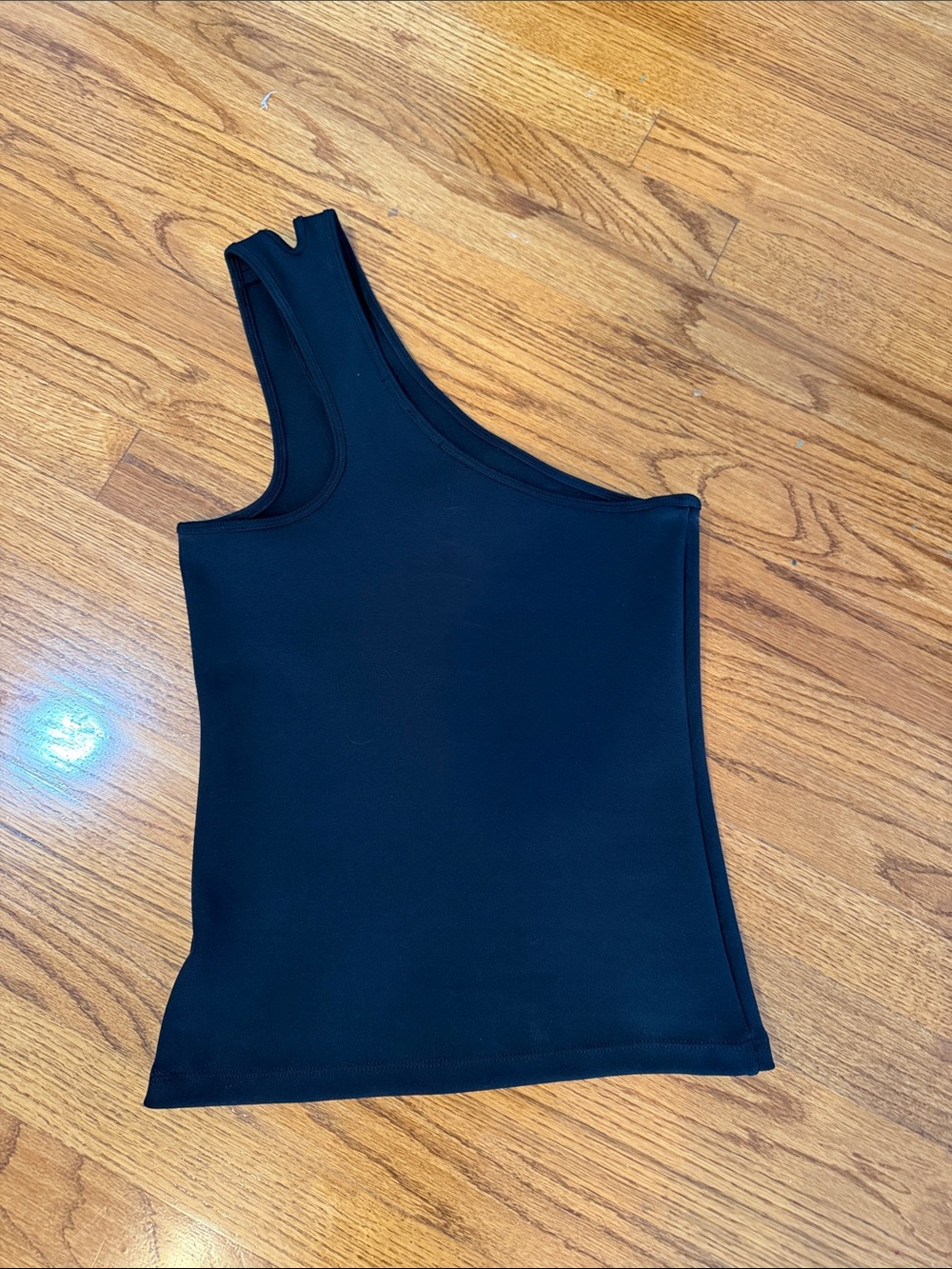 T by Alexander Wang Black One-Shoulder Tank